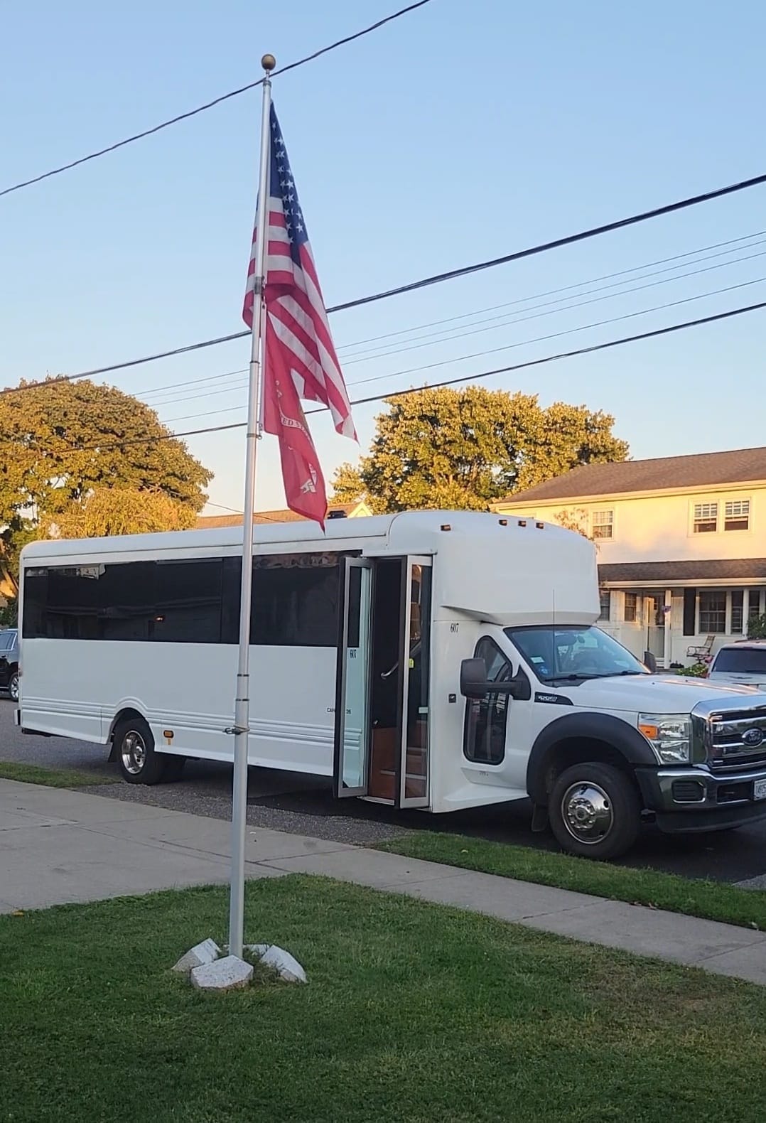 Limo party bus exterior