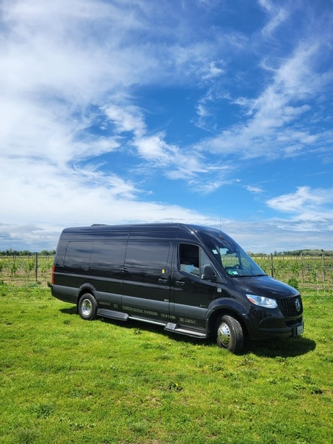 14 passenger sprinter at vineyard