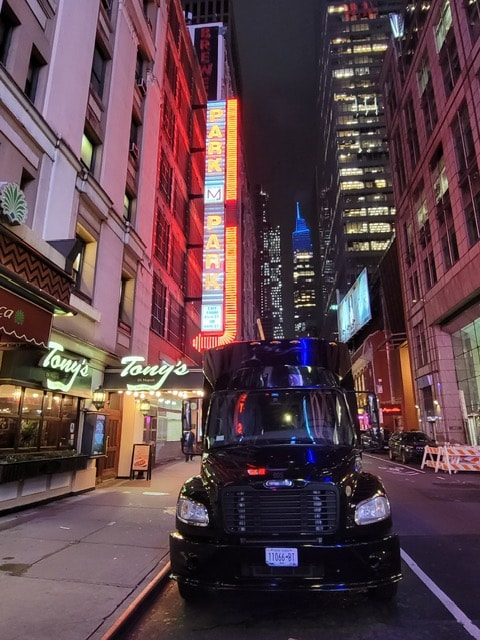 32 passenger party bus in New York City
