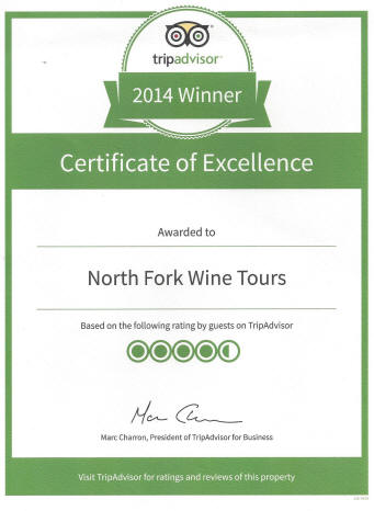 TripAdvisor Certificate of Excellence 2014